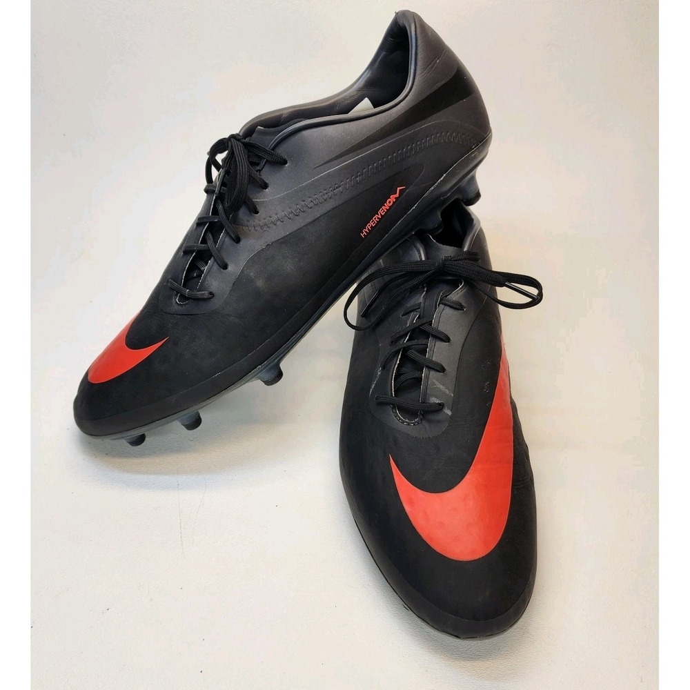 Mens Size 12 Nike Hypervenom Phatal FG Dark Soccer Cleats 599075-080 Futbol